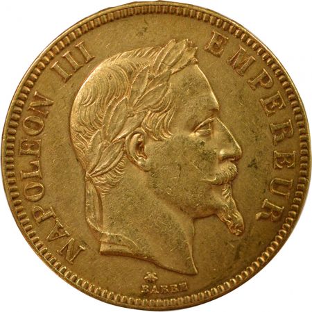 France Napoléon III - 100 Francs Or, Tête laurée - 1869 A Paris