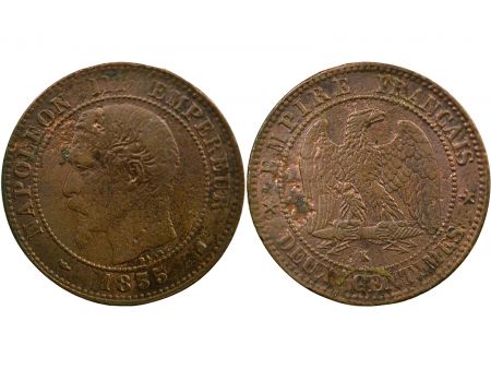 France Napoléon III - 2 Centimes 1855 K Bordeaux