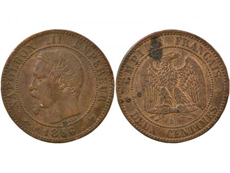 France Napoléon III - 2 Centimes 1856 B Rouen