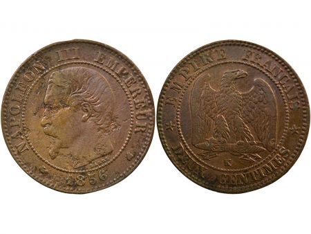 France Napoléon III - 2 Centimes 1856 K Bordeaux