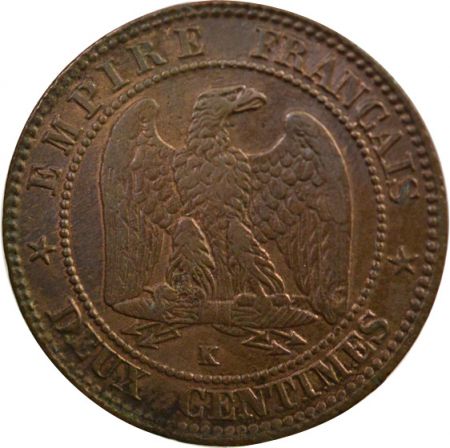 France Napoléon III - 2 Centimes 1856 K Bordeaux