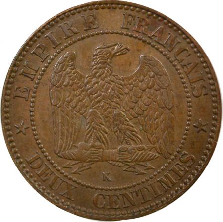 France Napoléon III - 2 Centimes 1861 K Bordeaux