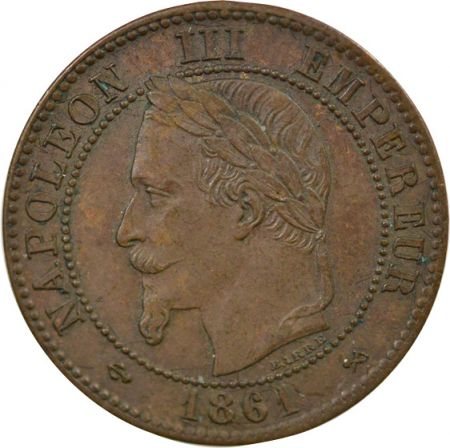 France Napoléon III - 2 Centimes 1861 K Bordeaux