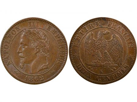 France Napoléon III - 2 Centimes 1862 K Bordeaux