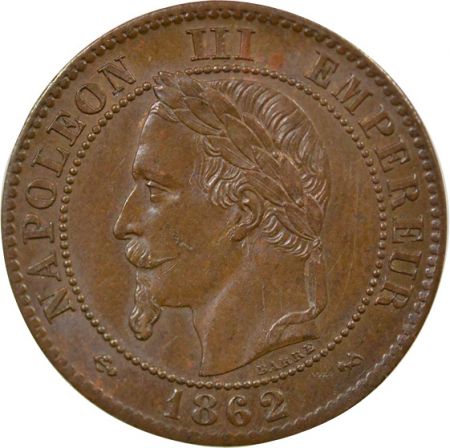 France Napoléon III - 2 Centimes 1862 K Bordeaux