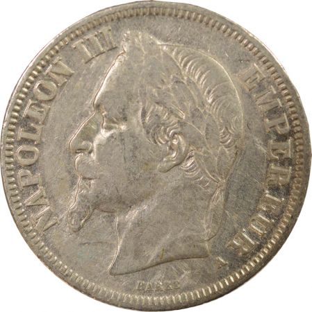 France Napoléon III - 2 Francs Argent, Tête laurée - 1866 A Paris