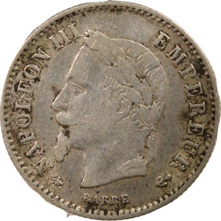 France Napoleon III - 20 Centimes Argent, Grand Module - 1868 A Paris