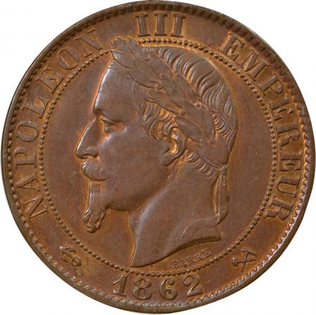 France Napoléon III - 5 Centimes, Tête laurée - 1862 K Bordeaux