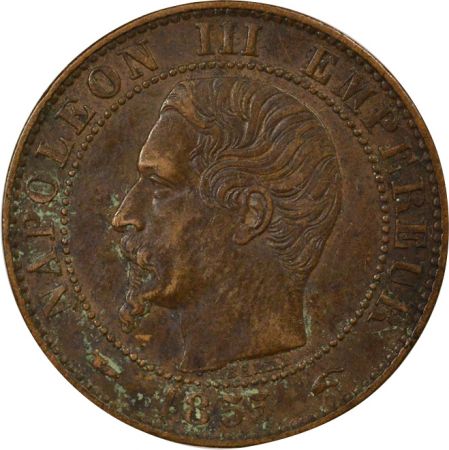 France Napoléon III - 5 Centimes, Tête nue - 1855 A Paris