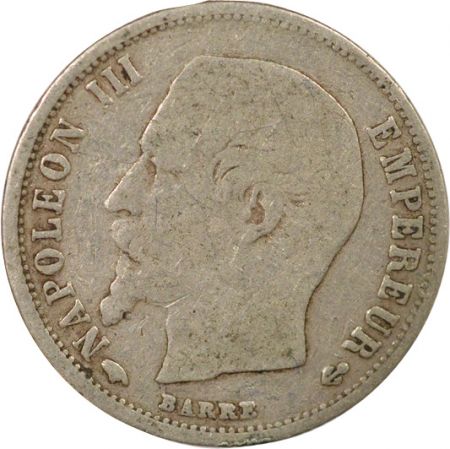 France Napoléon III - 50 Centimes Argent - 1858 A Paris