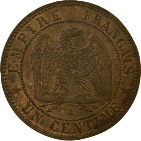 France NAPOLEON III, TÊTE LAURÉE - 1 CENTIME 1862 A PARIS