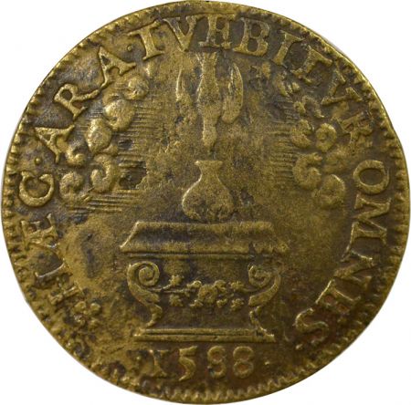 France Noblesse de Reims, Louis II de Guise - Jeton Laiton - 1588