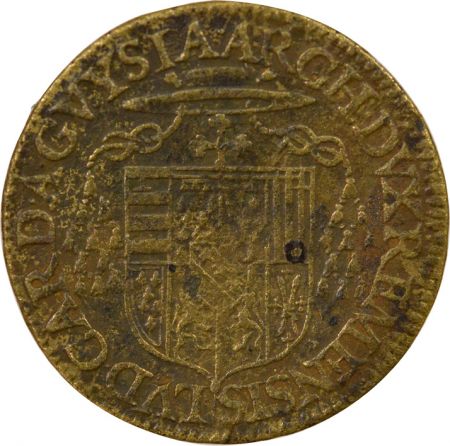 France Noblesse de Reims, Louis II de Guise - Jeton Laiton - 1588