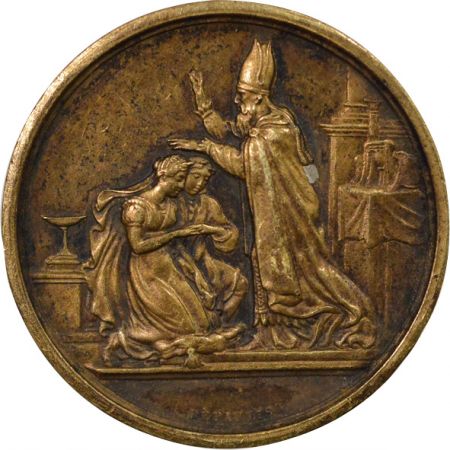 France Noce d\'Or - Médaille Argent, Justine Coudor & Hypolite Vachet - 1895