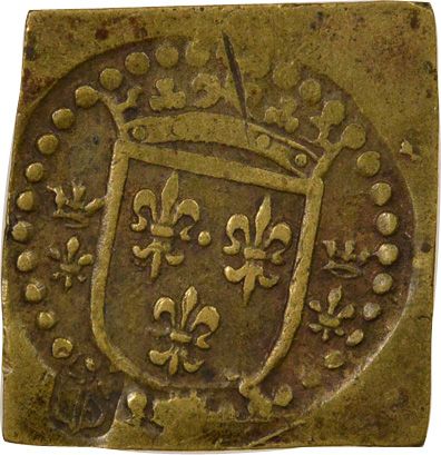 France Poids Monétaire - Ecu d\'Or à la Couronne, Charles VII à Louis XI, contremarqué