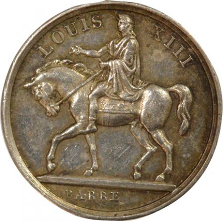 France Quinaire Argent, Statue de Louis XIII - 4 Novembre 1829