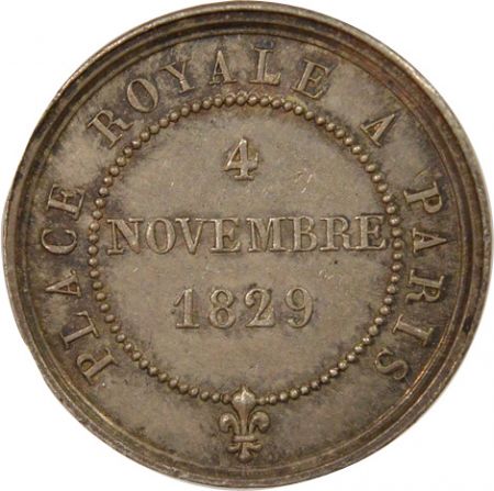 France Quinaire Argent, Statue de Louis XIII - 4 Novembre 1829