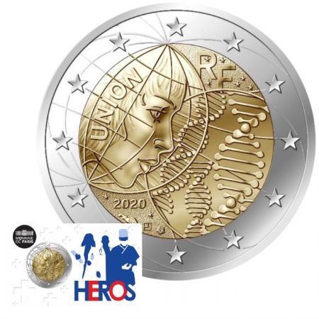 France Recherche Médicale - HEROS (Coincard) - 2 Euros Commémo. BU 2020