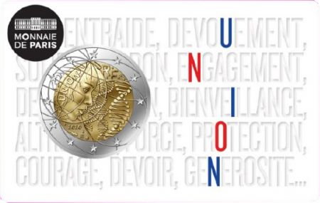 France Recherche Médicale - UNION - 2 Euros Commémo. BU 2020 (Coincard)