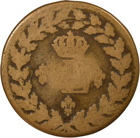 France Siège de Strasbourg, Louis XVIII - Décime, Poids Léger - 1815 BB