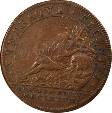 France Trésor Royal, Louis XIV - Jeton Cuivre - 1683 Nuremberg