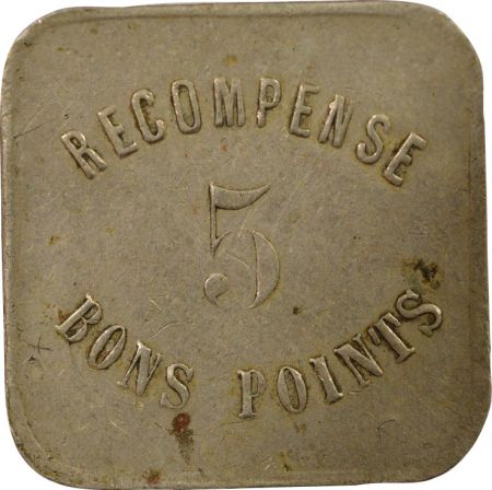 France Ville de Paris, Ecoles - 5 Bons Points Nickel