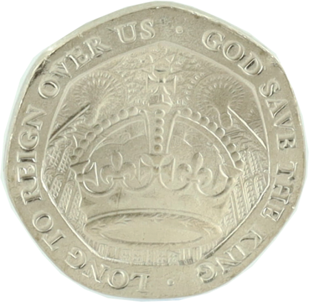 Gibraltar 20 Pence - Couronnement de Charles III - 2023