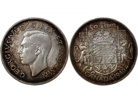 Grande Bretagne GRANDE-BRETAGNE  GEORGE VI - 1/2 CROWN ARGENT 1939