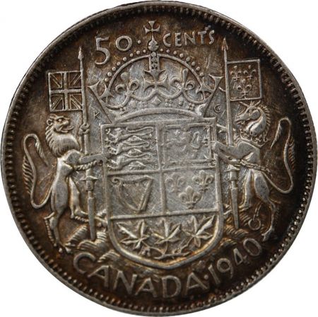 Grande Bretagne GRANDE-BRETAGNE  GEORGE VI - 1/2 CROWN ARGENT 1939