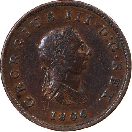 Grande Bretagne GRANDE-BRETAGNE  GEORGES III - 1/2 PENNY 1806