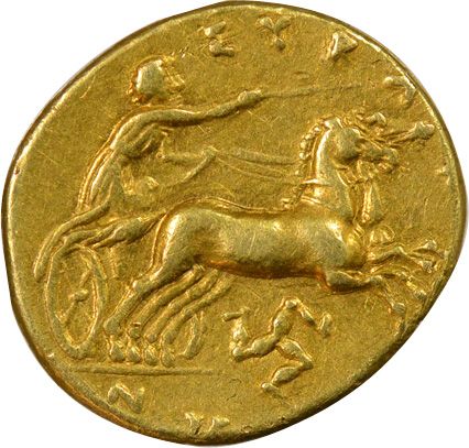 Grèce (Syracuse) Agathocle - Hémistatère Or - 317 / 289 Av JC