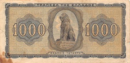 Grèce 1000 Drachmai - Grèce - 21-08-1942