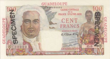 Guadeloupe 100 Francs La Bourdonnais - 1946 Spécimen