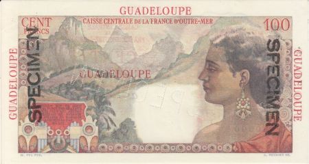 Guadeloupe 100 Francs La Bourdonnais - 1946 Spécimen