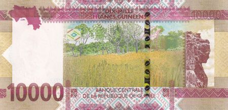 Guinée 10000 Francs Enfant et colombes - 2022