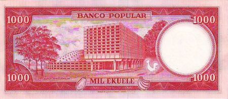 Guinée Equatoriale 1000 Ekuele M.N. Biyogo - Banque