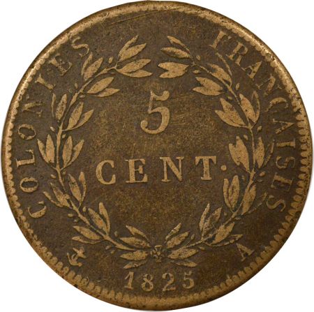 Guyane Française Colonies Françaises, Guyane / Sénégal, Charles X - 5 Centimes 1825 A Paris