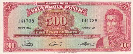 Haïti 500 Gourdes - Alexandre Pétion - Armoiries - 1988