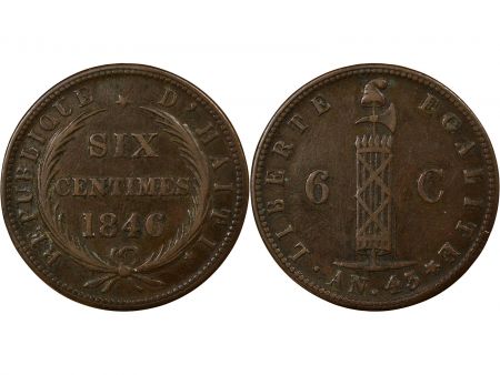 Haïti HAITI - 6 CENTIMES 1846