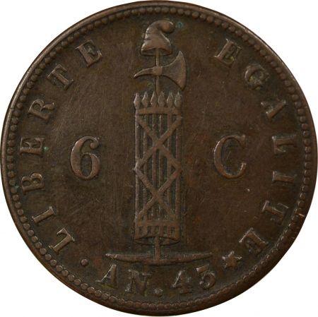 Haïti HAITI - 6 CENTIMES 1846