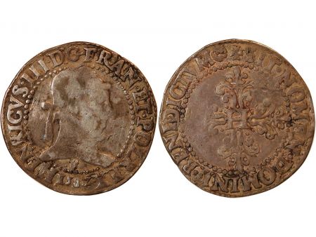 HENRI III - FRANC ARGENT 1582 F ANGERS