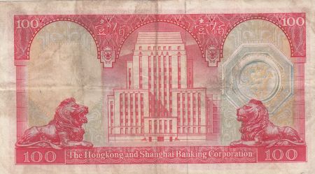 Hong-Kong 100 dollars - Armoiries - HSBC - 1973 - P.185c