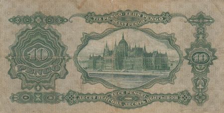 Hongrie 10 Pengo - Deák Ferenc - Parlement - 1929