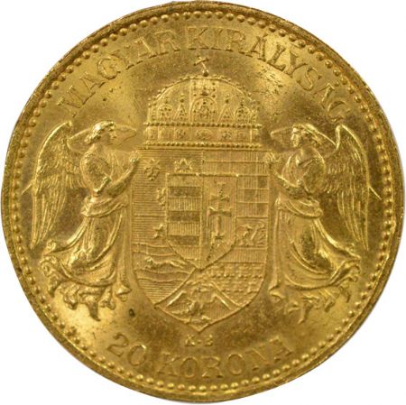 Hongrie François Joseph I - 20 Korona Or - 1897 Kremnica