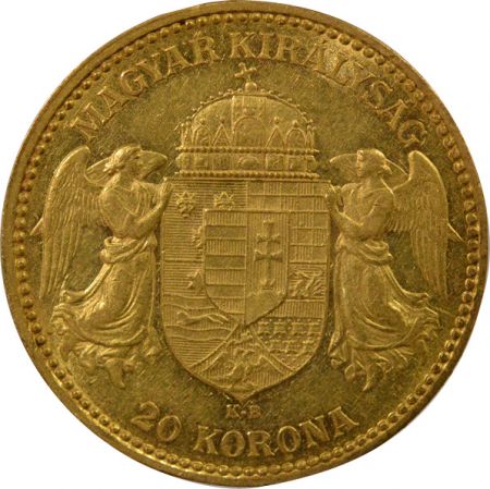 Hongrie François Joseph I - 20 Korona Or - 1900 KB Kremnica