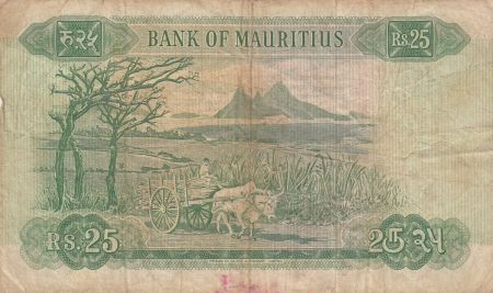 Ile Maurice 25 Rupees - Elisabeth II - Série A.10 - TB - P.32b