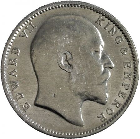 Inde 1 Rupee Edouard VII Roi et Empereur - 1905