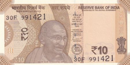 Inde 10 Rupees - Gandhi - 2023 - Série 30F