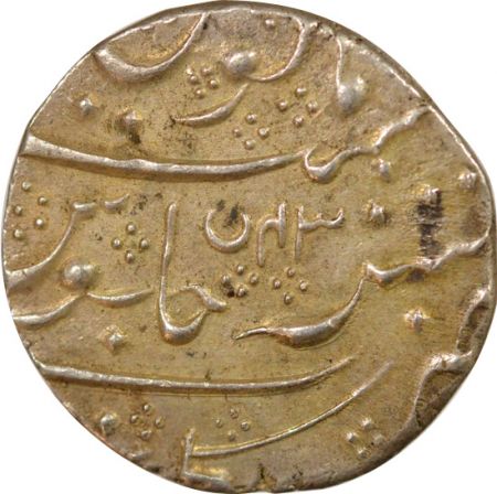 Inde Indes Françaises, Shah Alam II - Roupie Argent  RY 43 - 1221 AH Pondichéry