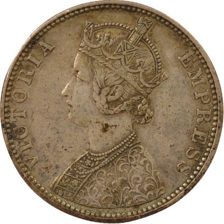 Indes Britanniques Victoria - Ruppe Argent - 1887 B incus Bombay